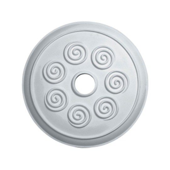 25 1/4in.OD x 4in.ID Spiral Ceiling Medallion No Finish